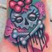 Tattoos - CUTE GIRLY SKULL - 64475